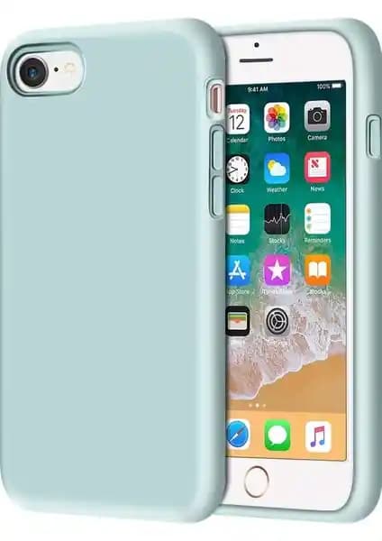 Apple iPhone 7, 8 ve SE 2020 için yüksek kaliteli silikon lansman kılıfı