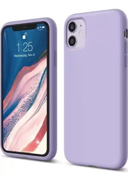 Atalay Apple iPhone 11 Lansman Silikon Kılıfı Pastel Mor Şıklık ve Koruma Sunar