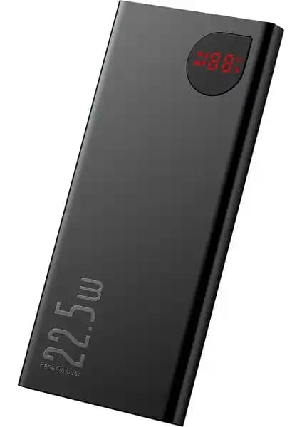 Baseus Adaman Metal Powerbank 22.5W Hızlı Şarj Dijital Ekranlı 10.000 mAh Kapasiteli