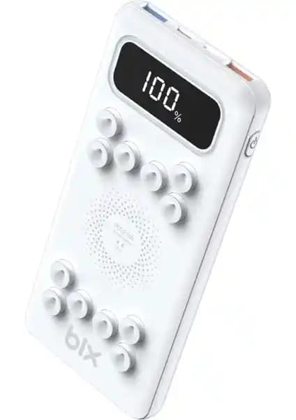 Bix PB103 Kablosuz ve Vantuzlu LED Göstergeli Powerbank ile Pratik Taşınabilir Şarj Çözümü