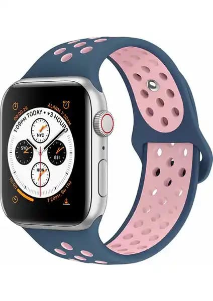 Case 4U Delikli Spor Kayış: Renkli ve Konforlu Apple Watch Uyumlu Saat Kayışı