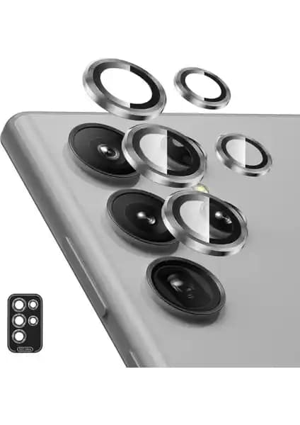 Fibaks Samsung Galaxy S24 Ultra Kamera Lens Koruyucu Cam ve Seti Ürün Özellikleri