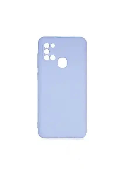 Galaxy A21s için dayanıklı ve şık silikon kamera korumalı kılıf tasarımı
