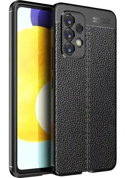Galaxy A53 5G İçin Darbeye Dayanıklı Deri Dikişli Armor Kılıfı Şık ve Koruyucu Tasarım