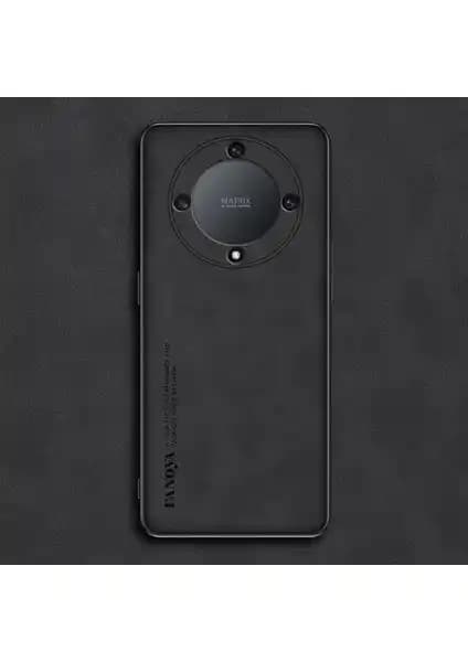 Honor X9A için yüksek kaliteli koyun desenli lüks PU deri telefon kılıfı