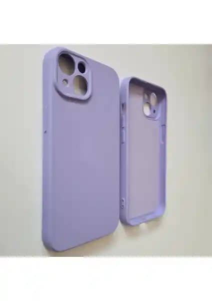 iPhone 13 için Kamera Korumalı Kadife Silikon Kılıfı Şık ve Dayanıklı Tasarım