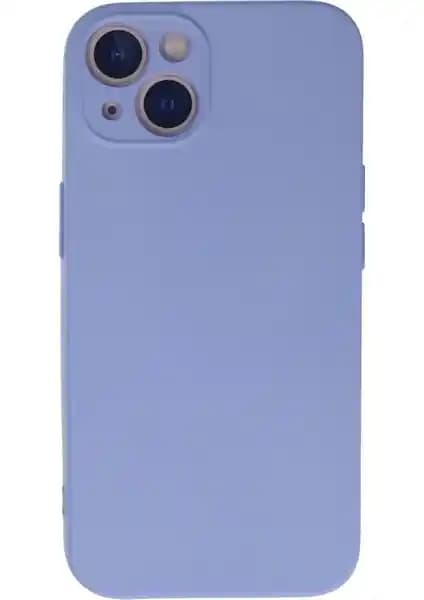 iPhone 13 için Nano Teknoloji Kadife İçli Lila Silikon Kılıf En Güncel Koruma Çözümü