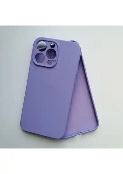 iPhone 14 Pro için dayanıklı ve şık kamera korumalı silikon kılıfı - Kadife dokusu ve kolay erişim