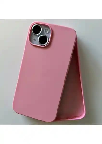 iPhone 15 için Kadife Esnek Silikon Kılıf Ürünü - Şık ve Koruyucu Tasarım