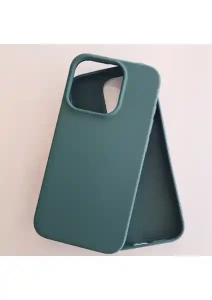 iPhone 15 ProMax için Kadife Dokulu Esnek Silikon Kılıf Modern Tasarım ve Koruma