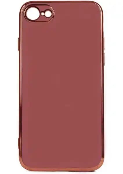 Kvy iPhone 8 Parlak Kenarlı Bark Silikon Kılıfı: Estetik ve Dayanıklı Koruma Çözümü