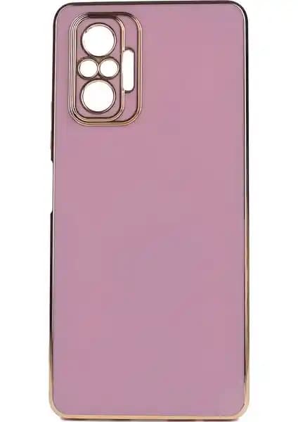 Kvy Xiaomi Redmi Note 10 Pro Parlak Kenarlı Silikon Kılıfı Şıklık ve Koruma Bir Arada