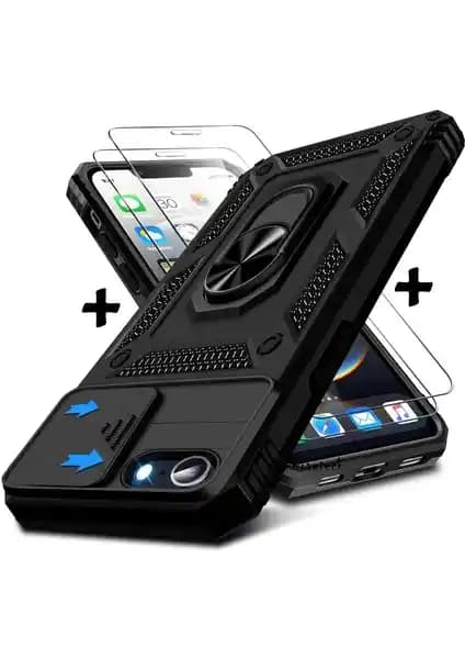 M.TK Moveteck Apple iPhone 16E Kılıf ve Ekran Koruyucu Seti Güçlü Koruma ve Şık Tasarım