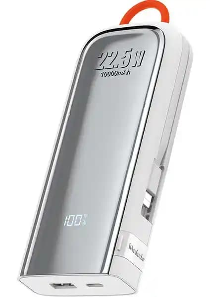 Mcdodo MC-1160 22.5W 10.000 mAh Kablolu Powerbank ile Gün Boyu Enerji Sağlayın