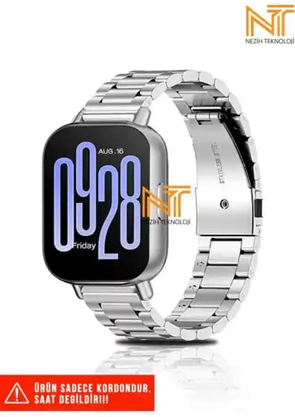 Nezih Case Paslanmaz Çelik Kordon Redmi Watch 5 Active ve Redmi 5 Lite Uyumlu