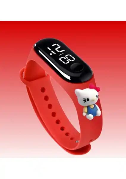 Onkatech Çocuklar İçin Dijital Su Geçirmez Figürlü Kol Saati Günlük Kullanım İçin Uygun