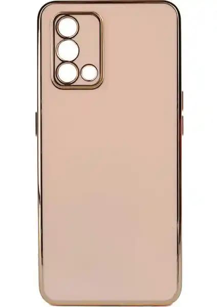 Oppo A74 için Parlak Kenarlı Silikon Kılıf Şıklık ve Koruma Sunar