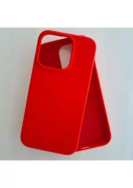 Pirok Store iPhone 15 Pro Max Uyumlu Kadife Esnek Silikon Lansman Kılıfı