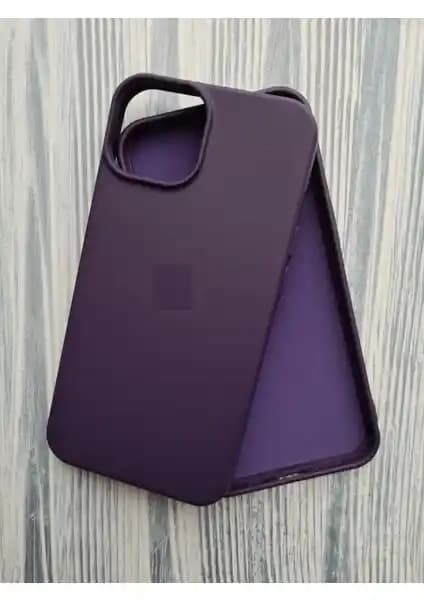 Pirok Store Kadife Silikon iPhone 14 Kılıfı Şık ve Dayanıklı Koruyucu Tasarım