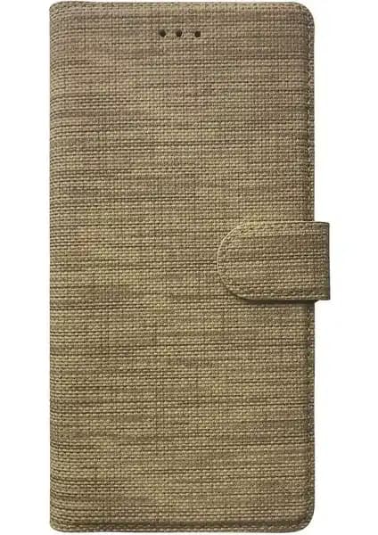 Samsung Galaxy A01 (SM-A015F) için Şık ve Dayanıklı Spor Kumaş Cüzdan Kılıf ve Ekran Koruyucu