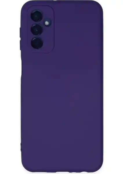 Samsung Galaxy A04s İçin Kadife Kaplamalı Silikon Kılıf Mor Renk Seçeneği ile Koruma ve Şıklık