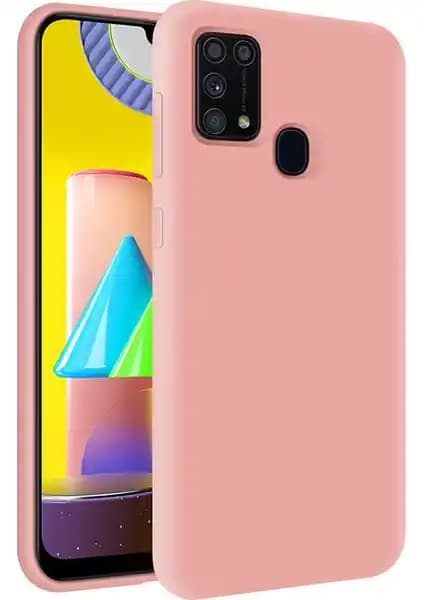 Samsung Galaxy A21S İçin Kadife Soft Silikon Kılıfı Pembe Estetik ve Koruyucu Özellikler