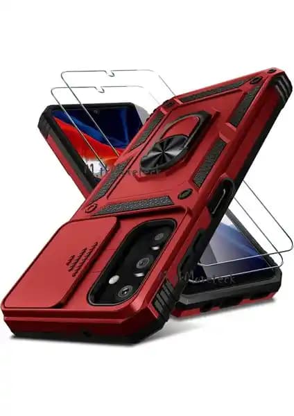 Samsung Galaxy A34 5G için M.TK Moveteck Kılıf ve Ekran Koruyucu Seti Güçlü Koruma ve Estetik Birlikte