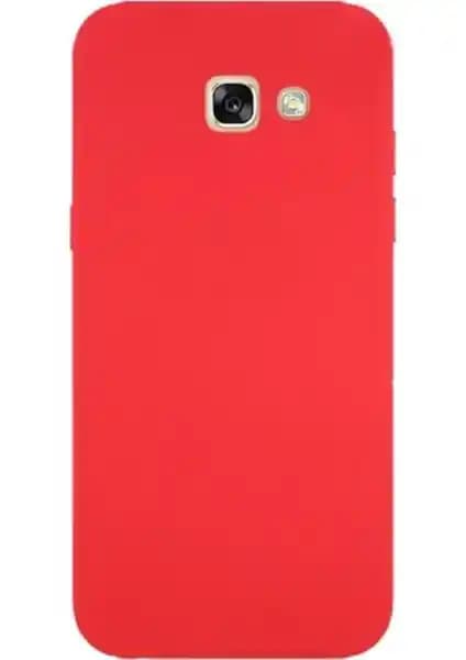 Samsung Galaxy A7 2017 için Kırmızı Mat Silikon Kılıf: Şık ve Dayanıklı Koruma Çözümü