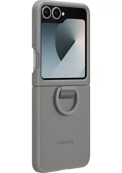 Samsung Galaxy Flip6 Yüzüklü Silikon Kılıf Güvenli ve Şık Tasarım Öne Çıkarır