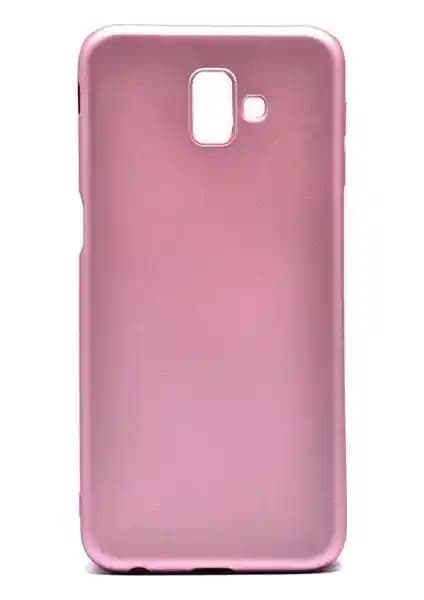 Samsung Galaxy J6 İçin Şık ve Koruyucu Mat Silikon Kılıf Rose Renkli