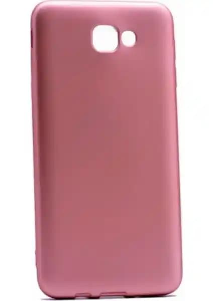 Samsung Galaxy J7 Prime 2 için Şık ve Koruyucu Mat Silikon Kılıf Rose Renkli