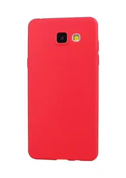 Samsung Galaxy J7 Prime için İnce ve Şık Kırmızı Silikon Kılıf - Yüksek Koruma ve Estetik