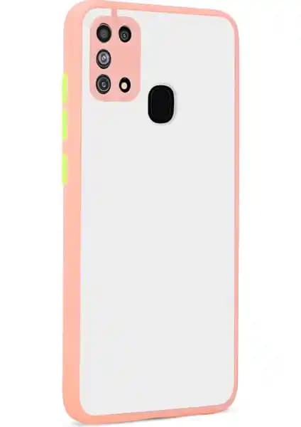 Samsung Galaxy M31 için Şık ve Dayanıklı Silikon Kılıf Kamera Koruma Özelliğiyle