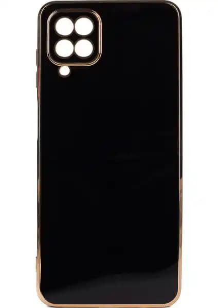 Samsung Galaxy M32 için Estetik ve Dayanıklı Parlak Kenarlı Silikon Kılıfı
