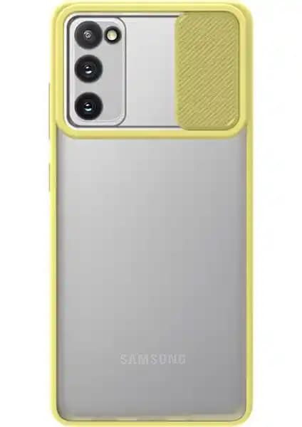 Samsung Galaxy S20 FE Uyumlu Kapak Silikon Kılıfı Kamera Koruma Özelliği ile Şık ve Dayanıklı
