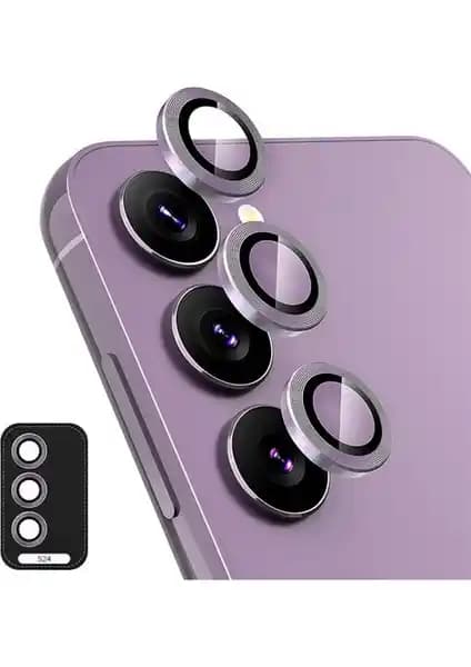 Samsung Galaxy S24 Plus için Uyumlu Kamera Lens Koruyucu Seti Yüksek Koruma