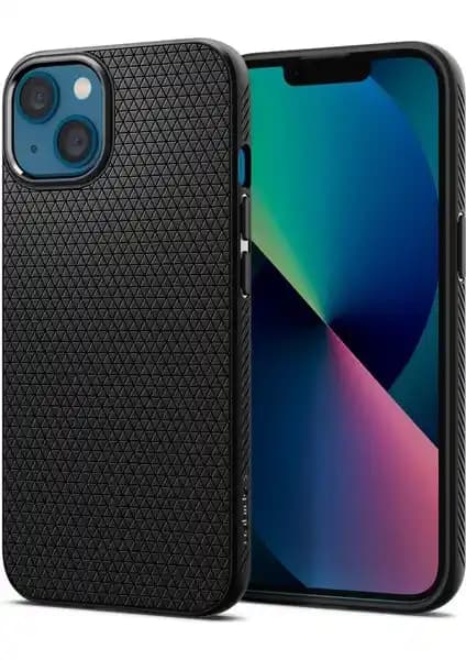 Spigen Liquid Air Matte Black iPhone 13 Kılıfı Güçlü Koruma ve Şık Tasarım