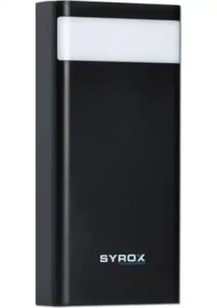 Syrox 30.000 mAh LED Işıklı Powerbank ile Günlük ve Seyahat Kullanımı İçin Güç Kaynağı