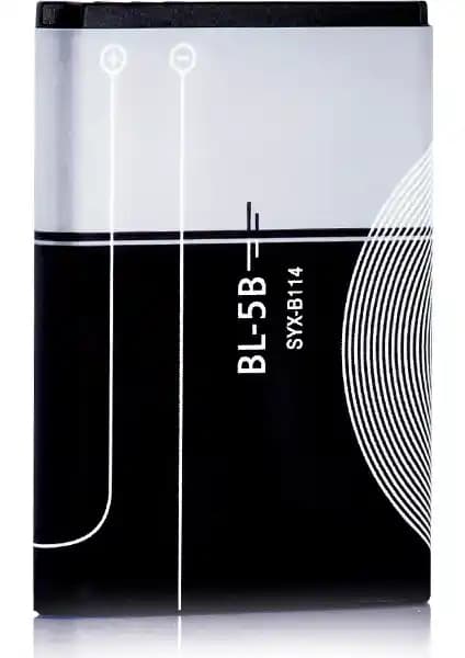 Syrox BL-5B 3220/5300/6060 Batarya Nokia Telefonlar için Uzun Ömürlü Güç Kaynağı