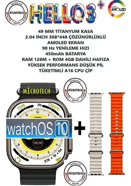T-Max Hello Watch 3+ Plus Akıllı Saat İncelemesi: Tasarım, Performans ve Özellikler