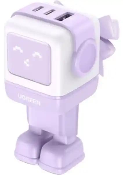 Ugreen Nexode RG 65W Robot Gan Hızlı Şarj Cihazı Mor - Yüksek Performans ve Şık Tasarım