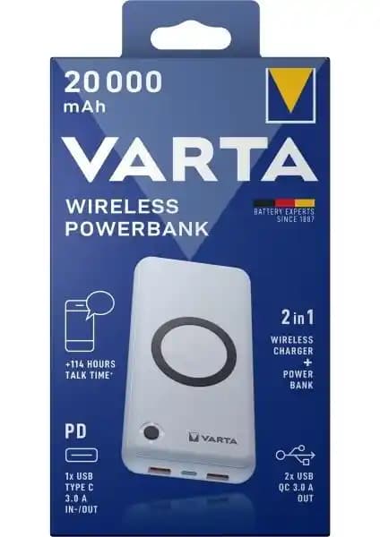 Varta Kablosuz Power Bank 20.000 mAh ile Hareket Halindeyken Güç Kaynağınız