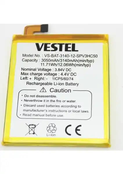 Vestel Venüs V3 5020 Batarya Pil: Güç ve Güvenilirlik Sunan Orijinal Seçenekler