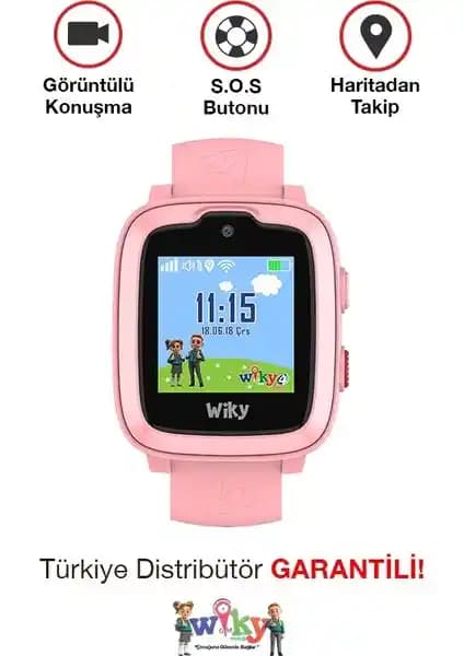 Wiky Watch 4 Plus Pembe Çocuk Akıllı Saati Güvenlik ve Teknoloji Bir Arada