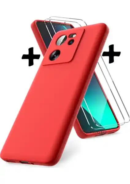 Xiaomi Mi 13T ve Mi 13T Pro için dayanıklı kılıf ve ekran koruyucu seti