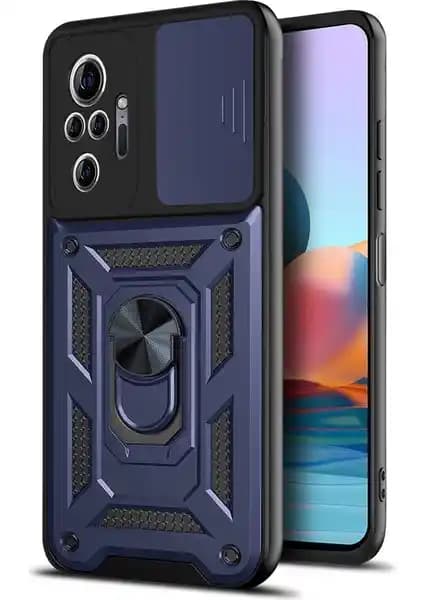 Xiaomi Redmi Note 10 Pro için dayanıklı ve şık manyetik yüzüklü kılıf seçeneği