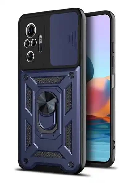 Xiaomi Redmi Note 10 Pro için dayanıklı ve şık sürgülü koruma kılıfı