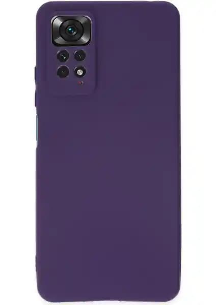 Xiaomi Redmi Note 11 Pro İçin Mürdüm Renkli Silikon Kılıf Güçlü Koruma ve Estetik Tasarım