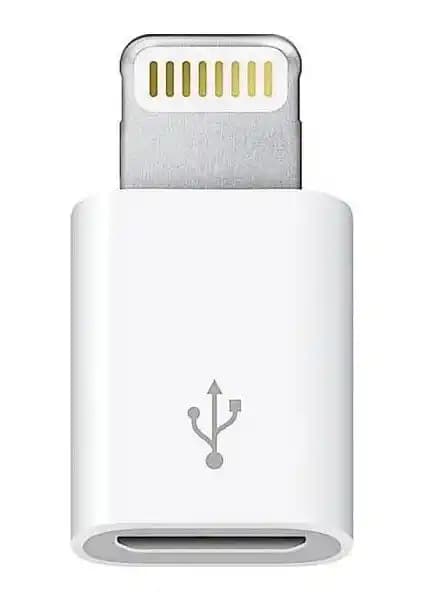 Alfais AL-4520 Micro USB'den Apple Lightning'e Uyumlu Dönüştürücü Adaptör