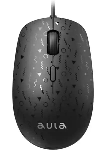 Aula AM106 Kablolu Optik Mouse: 1000-1600-2000 DPI ve Çift El Kullanımı ile Ergonomik Tasarım